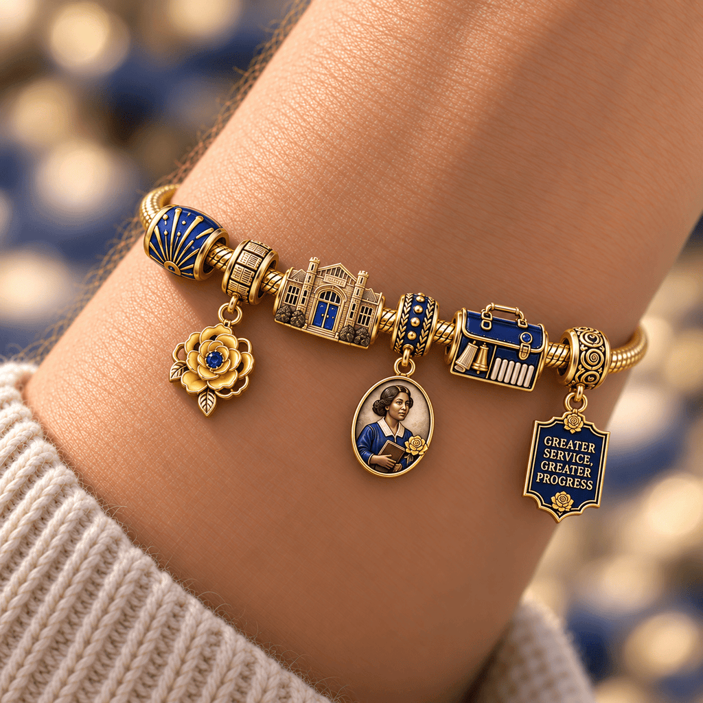 SGRO Gold Charm Bracelet Set HQH