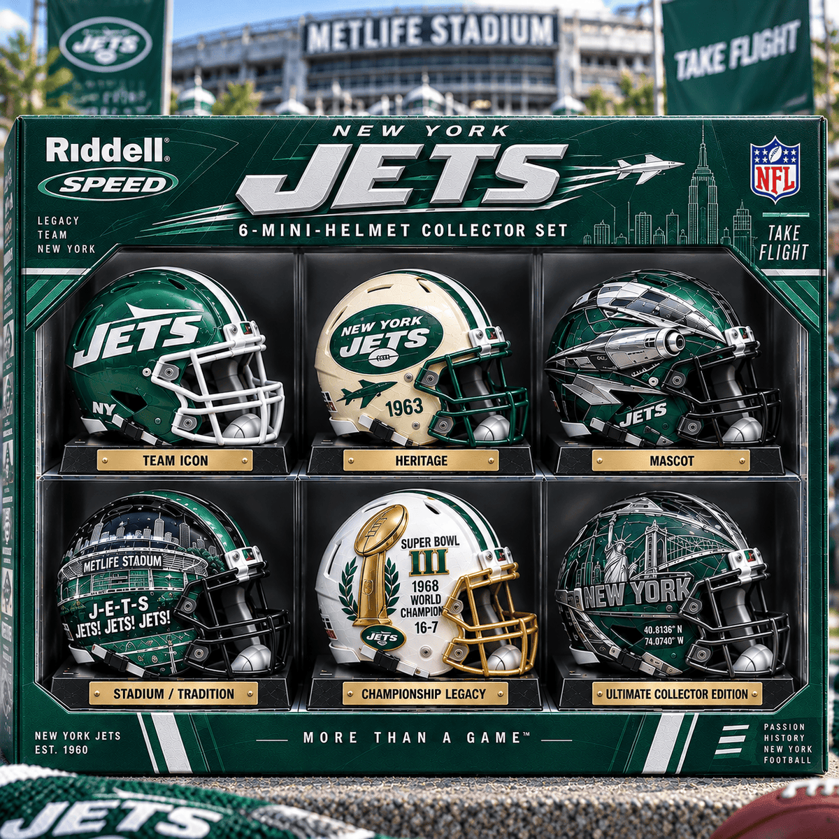 Premium NYJ Mini Helmet Collection NTNA